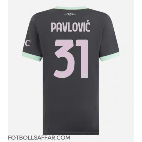 AC Milan Strahinja Pavlovic #31 Tredjeställ Dam 2024-25 Kortärmad